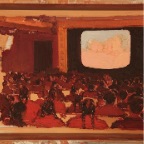 电影院3－2011年－不锈钢油画－60x40cm